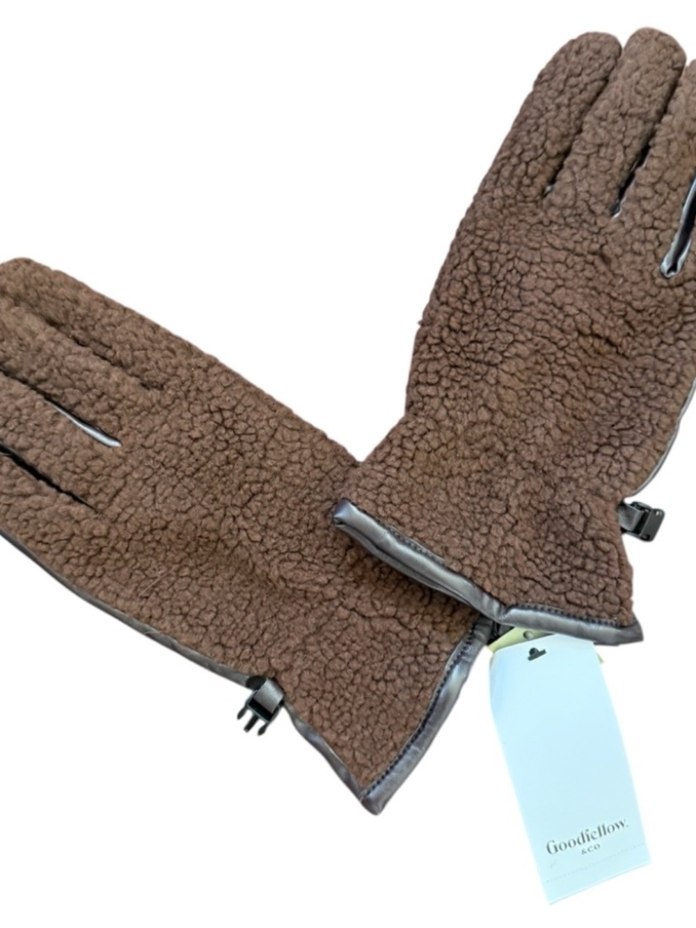 Goodfellow & Co Sherpa Lined Tech Touch Gloves‎ Brown L/XL Winter Warm Gorpcore